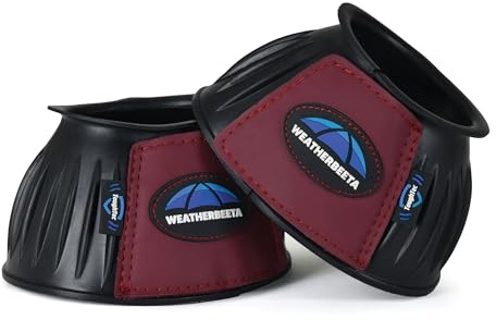 Weatherbeeta 2025 Tough - Tec Prime Rubber Bell Boots 1027522 - Black/Maroon