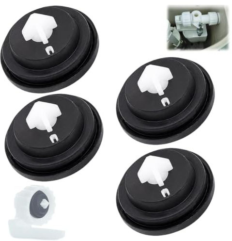 TRMPLX 4PCS Joint Chasse d'Eau WC – Membrane d'Étanchéité pour Robinet Flotteur, Rondelles de Joint pour Entrée Latérale, Réparation et Entretien des Toilettes – Joint en Caoutchouc Universel