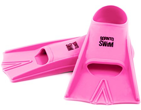 BornToSwim - Pinne da Nuoto in Silicone, Unisex, FIN-XX-U-A-XX-42-44, Rosa, 42-44