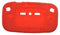 Coque de protection en silicone souple pour manette de jeu Wii U Rouge