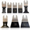 Excel 8PC Oscillating Multi Tool Blade Set for Wood Plastic Metal Quick Release