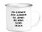 Interluxe EMAILLE BECHER Retro Tasse EIN GLÜHWEIN Geschenk lustiger Spruch Weihnachtsmarkt Winter