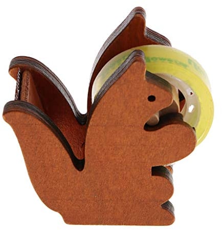 Holz Klebeband Tischabroller Klebebandspender Klebebandabroller für Tische