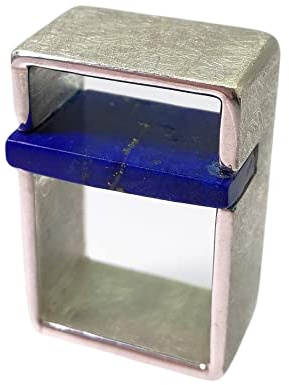 Silberring im Bauhausstil