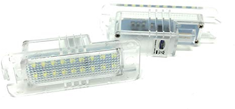 phil trade transparente Led Kennzeichenbeleuchtung kompatibel für Golf 4 5 6 Passat B6 B7 Lupo Polo 9N 6R