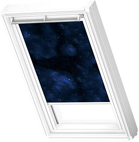 VELUX Original Verdunkelungsvorhang (DKL), weißer Rahmen, SK06, Universe