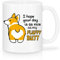Shirtinator, Corgi Tasse, Fluffy Butt Fun Geschenkideen Weihnachten Geburtstag, weiß, 235ml