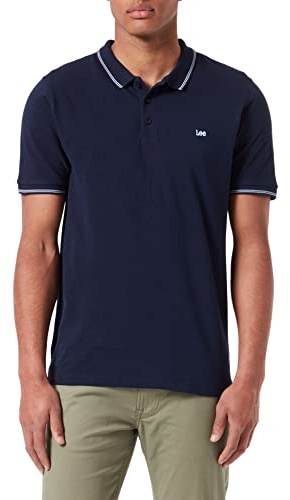 Lee Men's Pique Polo T-Shirt T-Shirts, Navy, 3XL