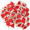 Toddmomy 50 Pièces Coeur en Bois Mini Pinces à Linge Photo Clips pour Scrapbooking Arts Et Artisanat Suspendus Photos (Rouge)