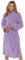 undercover lingerie Peignoir de bain 100 % coton éponge avec capuche et sans capuche, lilas, 46-48