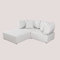 SKLUM Zweiteiliges modulares Sofa mit Zwei Ecksesseln und Hocker Kata