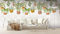 Livingwalls Carta da parati in tessuto non tessuto, motivo piante, verde, rosa, 382661, per cucina, 1,59 x 2,80 m, Made in Germany