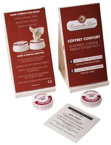 Générique Le Sommelier Divin - Coffret Confort rince Doigts et lingettes détachantes