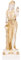 BEAUTIFUL GREEK STATUES Hestia Göttin des Herdes, Heimfamilie und der Staat Statue Goldton 16,2 cm