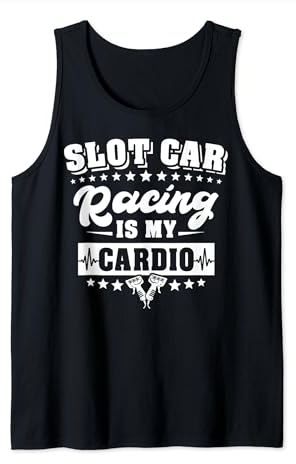 Slotrace Autorennbahn Slotcar Handregler Spruch Slot Racing Tank Top