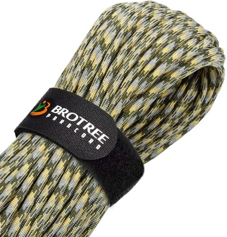 Brotree Paracord 4mm 30M 9 Stränge 100% Nylon Seil Schnüre Typ III für Survival, Outdoor, Heimwerken - Bruchlast 280kg (ACU (Army Combat Uniform))
