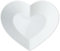 MIKASA Chalk Porcelain Heart-Shaped Bowl, Large Heart Bowl for Snacks and Salads, 21cm | White Serving Dish for Parties and Buffets | Dishwasher Safe & Gift Packaged