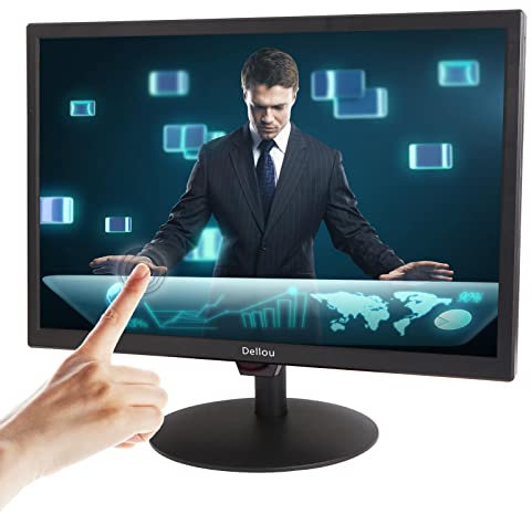 Moniteur de caméra de sécurité à écran tactile de 19 pouces Écran LCD CCTV Système de surveillance multi-touch Interface multifonction HDMI AV BNC VGA Entrée USB Moniteur d'ordinateur Full HD 1440x900