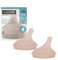 Suavinex, Lot 2 Tetines pour Biberon Anti Colique Zero Zero. Débit Spécial Allaitement (A), Débit Adaptable, Spécifique Bébés Allaités s'Adapte à la Force de Succion du Bébé, en Silicone, +0 M, Deep