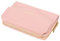 Portefeuille Femme Cuir Moyen Porte Monnaie Femmes Fermeture Éclair Poche à Monnaie Porte-Cartes avec 10 Compartiments pour Cartes Portefeuilles Pochette Femme (Rose)