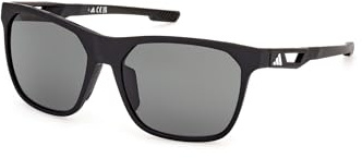 ADIDAS SPORT Unisex SP0091 Sonnenbrille, Matte Black, 55