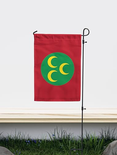 Drapeau de jardin historique de l'Empire ottoman (1517-1793) | Impression double face au design unique | Fabriqué en UE (30 x 45 cm)