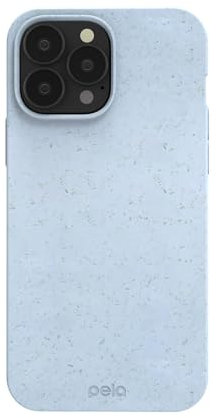 Pela Handyhülle für iPhone 13 Pro Max, Puderblau, schützende Handyhülle, umweltfreundlich, kompatibel mit iPhone 13 Pro Max