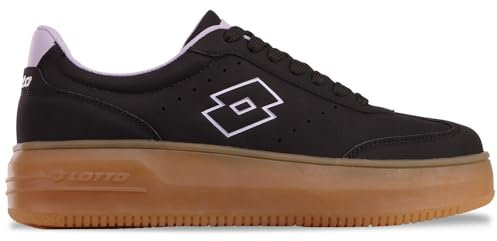Lotto, Scarpe da Ginnastica Unisex-Adulto, Lilla Nera, 40 EU
