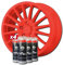 AutoFullCar - Pack de jantes vinyle liquide Full DIP - 4 sprays - 400 ml. Unité - Finition mate - Convient pour jantes de 15 à 18 pouces (rouge)