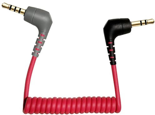 3.5mm TRS to TRRS Microphone Patch Cable Mic Cord Compatible with iPhone, Smartphone, Tablets for Rode SC7, VideoMic, VideoMicro Go, for BOYA & Other External Mic (Please Read Instruction Below)