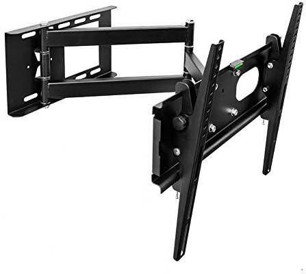 XHYDDLKJ TV-Rack-Möbel, TV-Bildschirmhalterung, Wandhalterung, verdickter Typ, 26–55 Zoll, TV-Rack, universelles, teleskopisch drehbares TV-Rack, voll beweglich (Farbe: Schwarz) (Weiß) (Sch