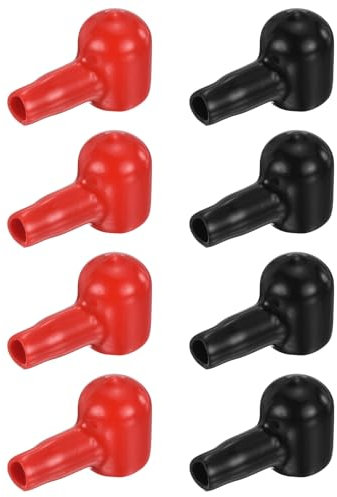 sourcing map Battery Terminal Cover, 6 Pcs Battery Terminal Protector Truck Battery Terminal Cover Positive Negative Poles Stud Covers L6-14-33mm for Car Accessories Truck Marine Boat