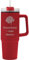 Geschenkissimo Henkelbecher personalisierbar mit Name, Spruch, Motiv - Farbe Rot, 900 ml groß XXL Becher mit Henkel und Deckel, ideal für Kinder & Erwachsene, mit Strohhalm Geschenkidee