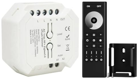 Eighosee Tuya ZigBee Triac Dimmer LED Controller Smart Dimmer for Dimmable LED Lights Support Smart APP Remote Control B