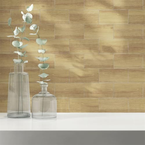 Mosaikfliesen Braun Hellgelb Selbstklebende Fliesen Küche Pvc Klebefliesen Wasserdicht Tile Sticker Klebefliesen Küche Fliesen Zum Kleben Ölfest Fliesenaufkleber Fliesensticker 10x20cm/96 Pcs