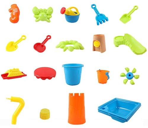 Oxtxuzdm Kinder Spielen Strandspielzeugsand Und Wasserspielzeug Gadget Tisch Set Ideal Für Beach Park Und Hinterhofaktivitäten Tragbare Faltbare Kinder Sandwassertabelle