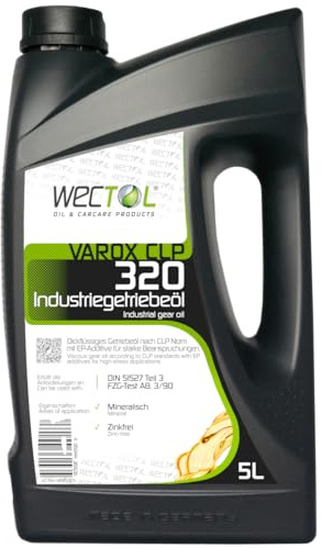 Wectol Getriebeöl Varox CLP 320 5L / DIN 51517 Teil 3 CLP, FE 8-Test, SEB 181 226