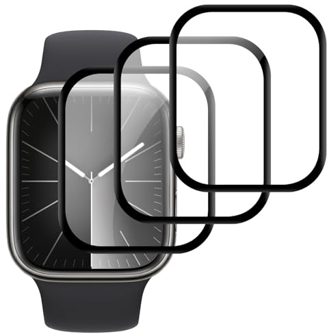 Pnakqil Pellicola Protettiva per Apple Watch Series 9/8/7 41mm, 3 Pezzi