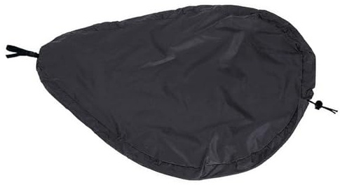 Kayak Cockpit Cover Schutzhaube Aus Oxford Stoff mit Wasserabweisender Oberfläche Und Verstellbarem Riemen Als Cockpitabdeckung für Kajaks Kanus Boote, Schwarz 88.4cmx55.4cm
