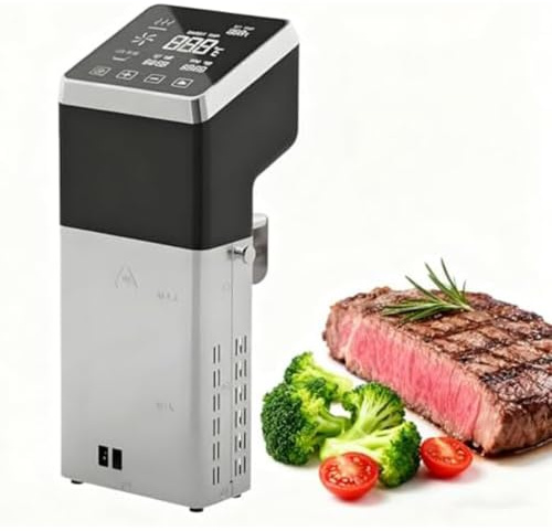 Sous Vide-Maskin 1600w, Ipx7 Vattentät Kommersiell Spis | Sous Vide-Cirkulator Med Nedsänkt Värme, Ultratyst Och Snabb Uppvärmning, Med Timer, Noggrann Temperaturkontroll