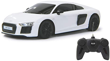 JAMARA Audi R8 2015 1:24 2,4GHz - offiziell lizenziert, ca zu 1 Stunde Fahrzeit bei ca. 9 Km/h, perfekt nachgebildete Details, hochwertige Verarbeitung