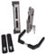 LOCINOX FORTY Kit de serrure à encastrer complet pour portails battants, portails battants, portails de ferme Noir