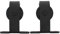 INTERSTEEL - 2-teiliges Laufrollen-Set Basic Top Mattschwarz - Schiebetürrollen für Schiebetüren, Innentüren und Wandschränke - 140 mm