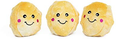 ZippyPaws ZP895 Miniz 3 Pack Popcorns Squeak Toy