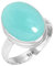 Jeweloporium Aqua Chalcedon 925 Silber Ringe für Damen Edelstein viktorianisch Silber Ringe Größe 56(17.8) Weihnachten - Geschenk Handgefertigt Schmuck