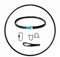 Play Juggling - Individuell anpassbarer Luftreifen für Luft- und Akrobatikdisziplinen - 100cm Reifen + 2 Haken + 2 Bänder + Karabiner