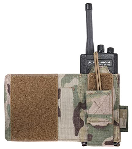 WARRIOR - A.S. was Laser Cut Wing Adustable Radio Pouch (Links), Multicam