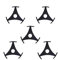5 pcs Black Durable 7 Inch Vinyl Record Adapter Converter, Triangle Record Adapters,45RPM Turntable Phonograph Accessories
