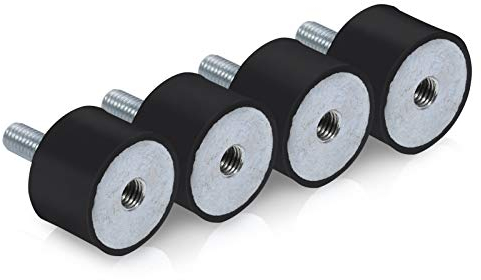Schwingungsdämpfer M8 Gummipuffer Silentblock Gummi metall puffer Gummilager Maschinenfuß Möbelfuß Element Rubber Isolator Mounts Stoßdämpfer Car Boat Bobbins VD20 * 15 M6 * 18 (VD30*20 M8*23)