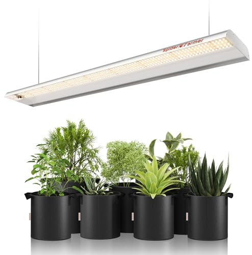 SPIDER FARMER Grow Light with Samsung Chips, Full Spectrum 3000K 5000K 660nm IR Grow Lights for Indoor Plants Veg and Flower (SFMEIGUO)